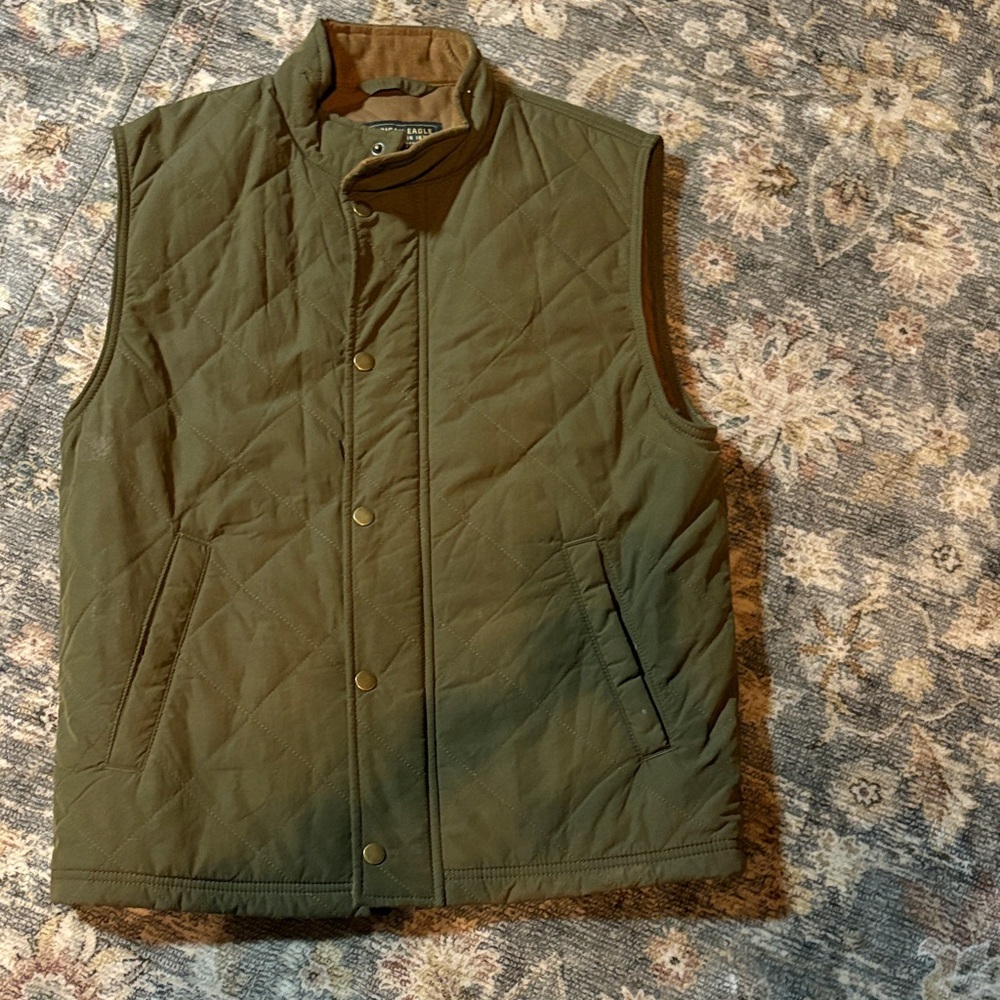 Olive Quilted Vest
